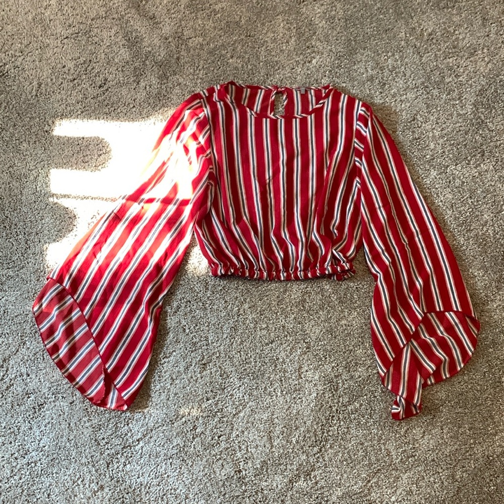 Red Striped Top